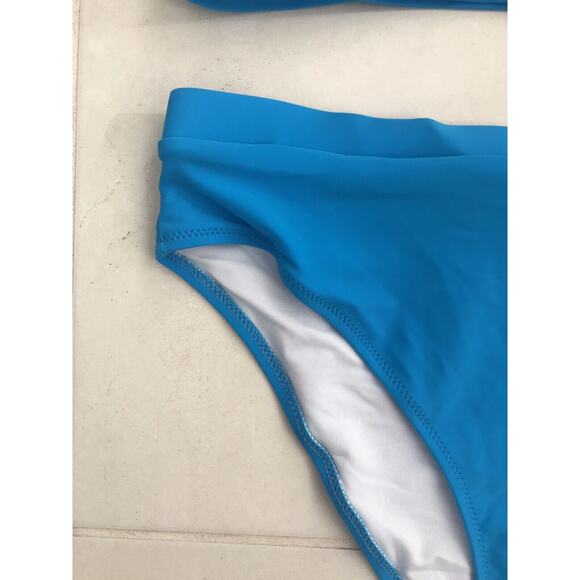 No Brand Swim Bralette High Waist Bikini Bottom Swimsuit - Picture 4 of 10